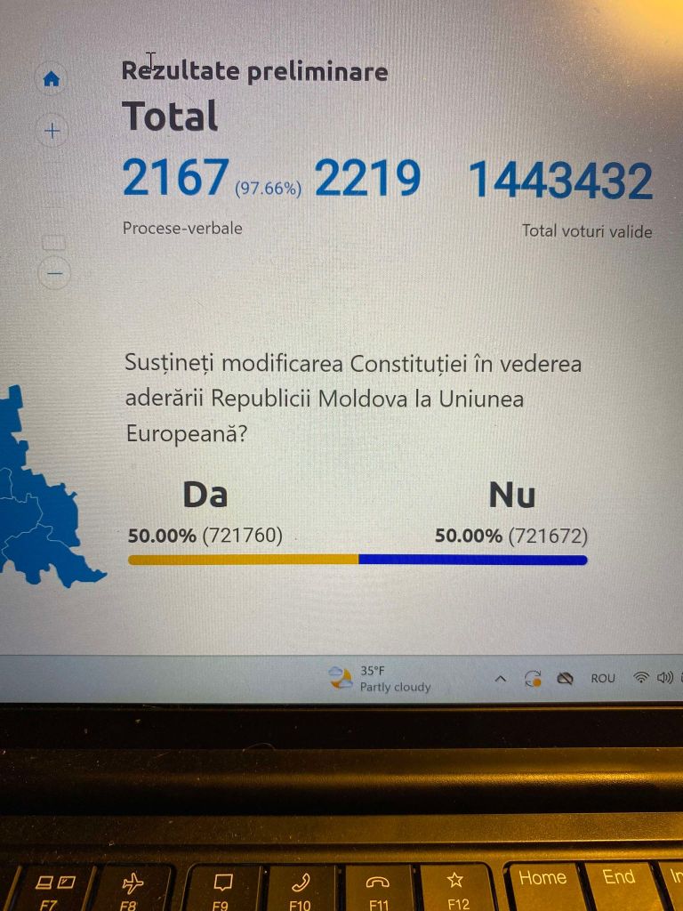 HOTNEWS.RO: LIVE - Ora 6:00 Suspans la Chișinău: voturile din Diaspora au dus referendumul în prelungiri / Urmează o zi de tensiune în Republica Moldova - tabăra europeană a recuperat decalajul și mai sunt de numărat 30.000 de voturi, toate din Diaspora, unde 80% din voturi au mers către UE / Maia Sandu conduce cu 41,8% în primul tur al prezidențialelor - HotNews.ro