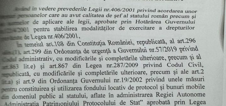 HOTNEWS.RO: Guvernul a desecretizat destinația vilei din Aviatorilor: „Reședință oficială pentru persoanele care au avut calitatea de şef al statului român” – DOCUMENT