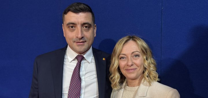 HOTNEWS.RO: George Simion, fotografie alături de Giorgia Meloni la congresul Fratelli d’Italia: „Premierul Italiei cunoaşte despre lovitura de stat din România”