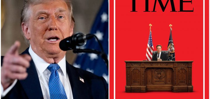 HOTNEWS.RO: Imaginea lui Elon Musk în Biroul Oval de la Casa Albă, pusă pe coperta revistei Time. Cum a reacționat Donald Trump