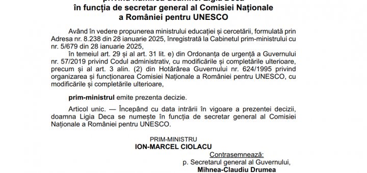 HOTNEWS.RO: Ligia Deca a primit o nouă funcție într-o instituție din subordinea Guvernului. Numirea, făcută de Marcel Ciolacu